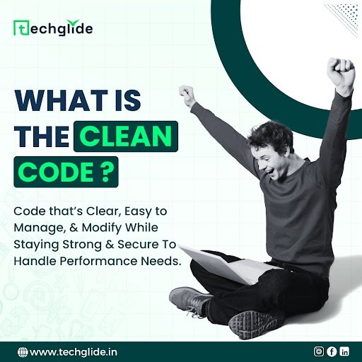 Clean code. Developers app development. Techglide.